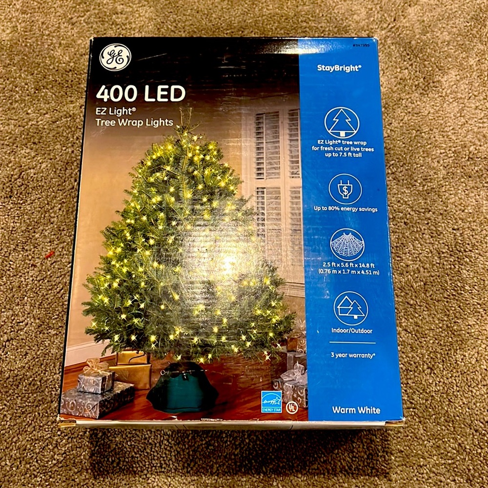 400 LED EZ light tree wrap - BNIB, never opened